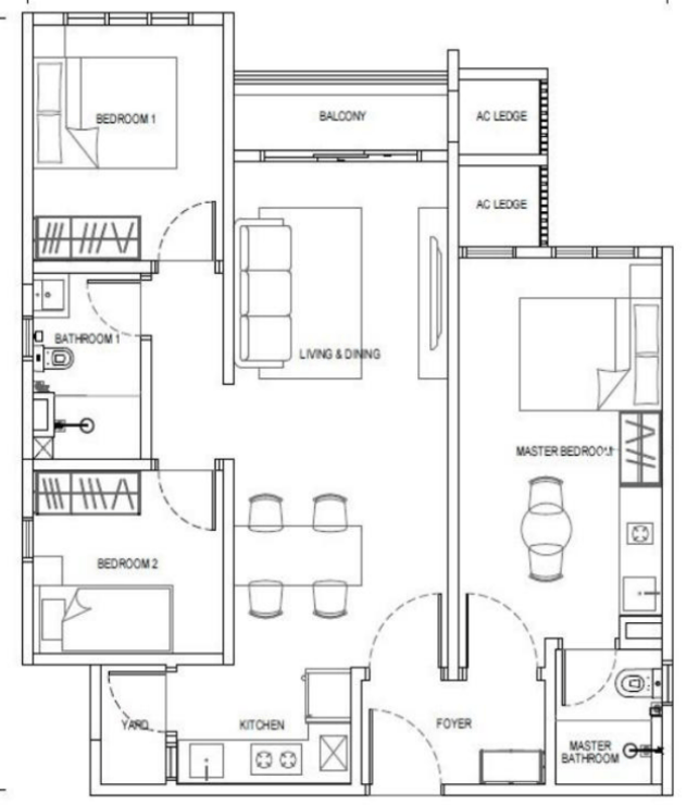 The Causewayz Square @ JBCC EXSIM - Type F1 Room